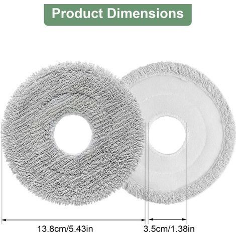30-teiliges Wischmopp-Zubehörset für L10s Ultra Gen 3/Gen 2/L10s Pro Ultra Heat/X40/X50 Ultra Complete/L10s/L40/X30, für ECOVACS T50 Pro Omni Gen2/T50 Omni, für Roborock QV 35A/Qrevo S5V (1/4)