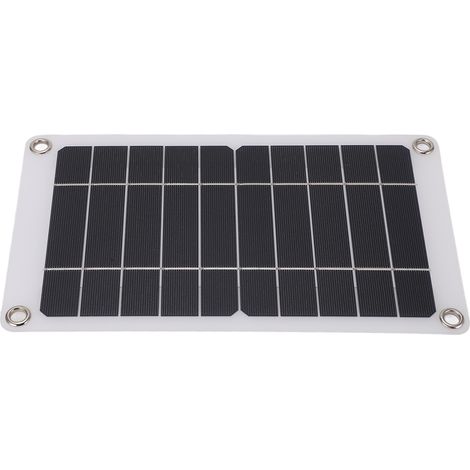 Panneau Solaire 7.5W 5V USB Chargeur Batterie Portable Monocristallin Alimentation Extérieur (1/5)