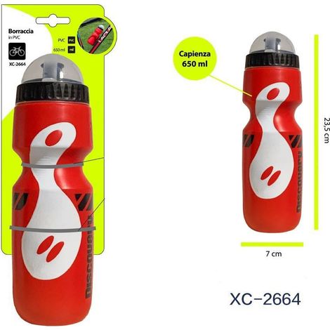 Trade Shop - PVC BORRACCE MIT RETRAIBEN TAPPO ANTI POLVERA DA 650 ML XC-2664 - (1/5)