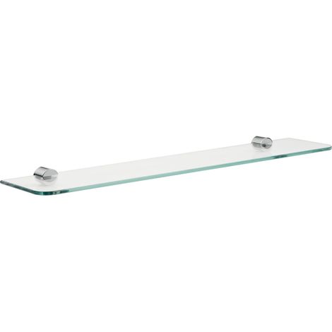 Estantería de cristal emco rondo 2, cristal tallado, 600 mm, (1/5)