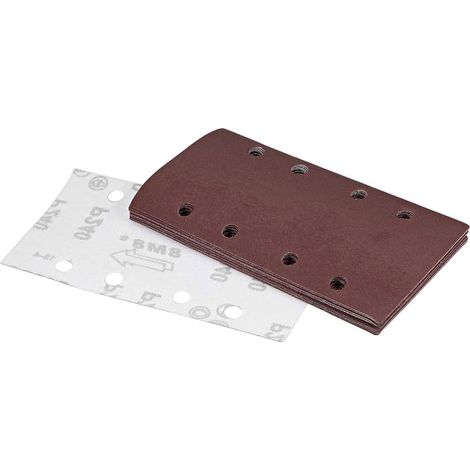 feuilles de de grain pour ponceuse pour polissage du 1/3 7,3 x 3,6 pouces 8 trous 10 180 Bois Verre Métal Papier (1/5)