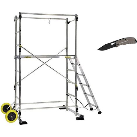 Gartengerüst - Plattformlänge 1.30m + Taschenmesser - 209700-COUTEAU