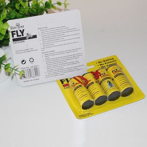 Piège à insectes - YWEI - LAMPE À INSECTES - Jaune - 4 rouleaux - Écologique (1/4)