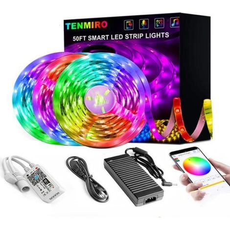 Ruban À LED - RGB5050 - 5 M - Étanche - Mode Musique - 12 V - 1 Pièce (1/4)