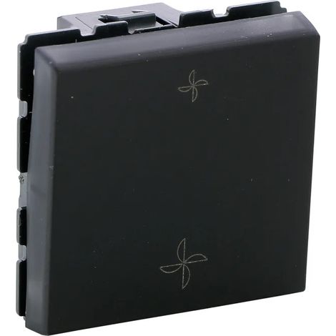 Legrand – Commande VMC Mosaic 10AX 250V noir mat – Commande directe ventilation mécanique – Installation rapide sur tous supports – Pour bâtiments tertiaires et résidentiels (1/2)