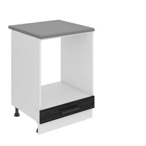 BELINI Meuble Cuisine Bas avec Plan de Travail SDP I Meubles de Cuisine - Taille: 51,6 x 60 x 85 cm I Petit Meuble Cuisine - sans Porte I Couleur : ébène Royal (1/5)