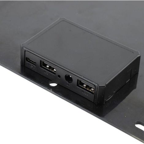 Eosnow,Panneau solaire 30W avec prise OBD, panneau de charge solaire Portable monocristallin à haute efficacité pour le Camping en (1/4)