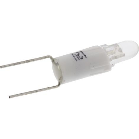 Voyant à LED, lampe 3 mm Blanc, 2 broches, 12V c.a. / V c.c. ( Prix pour 1 )