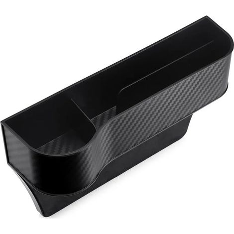 1 organisateur de siège auto, pour fente entre siège et console centrale, rangement smartphone portefeuille clés, compatible majorité véhicules (1/5)