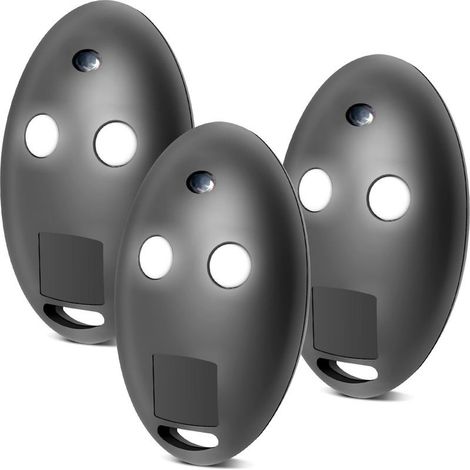Telecomando Cancello, 3 pezzi 433 MHz Telecomando Compatibile con, 2 canali, Rolling Code per cancelli automatici (1/5)