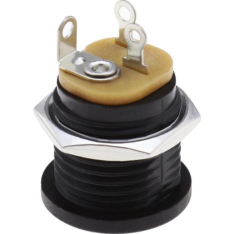 Pack of 10 5.5mm x 2.1mm Female Connectors for Panel Mounting, Guitar Effects Pedals - 2.1mm Female Connector (1/5)