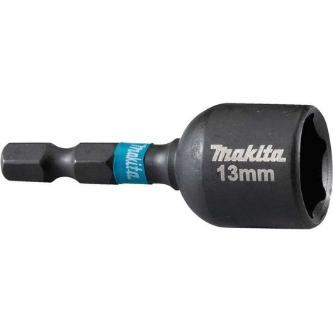 Makita – Clé à douille magnétique 13 mm B66852 – Logement hexagonal 1/4' – Acier S2 traité – Résistance élevée pour clés à chocs - B-66852-LLAVE (1/3)