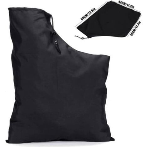 Zippered vacuum leaf blower bag, bottom-emptying zipper vacuum sack.