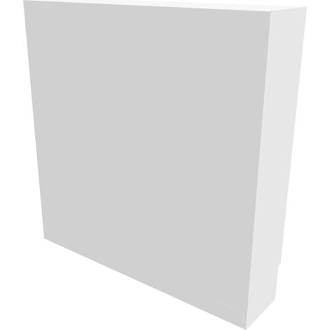 Atole – Cache nourrice plomberie en acier blanc – Largeur fixe – Taille 5 – Dimensions H 650 x L 650 x P 150 mm – Résistant à l'humidité