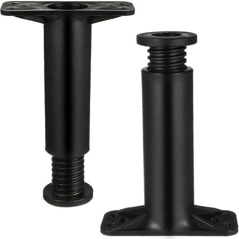Deux pieds de support centraux et des pieds de support de cadre de lit réglables en hauteur (réglables de 5,11 à 8,66 pouces). (1/3)
