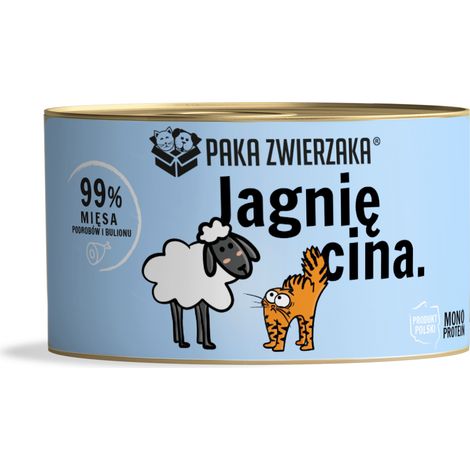 Boîte pour animaux CAT Agneau 200g