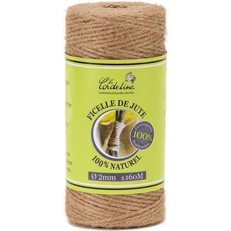 Spago di iuta naturale bobina 160 m Ø2 mm 200 gr La Cordeline BJN16, naturale (1/4)