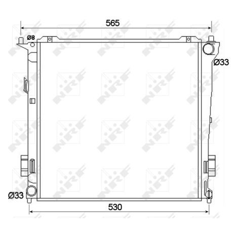 Radiateur, refroidissement du moteur NRF 53109 HYUNDAI 253101H600 253101H600AS