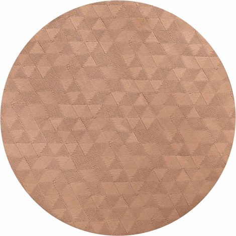 Set de Table Rond "Delta" 38cm Camel (1/4)