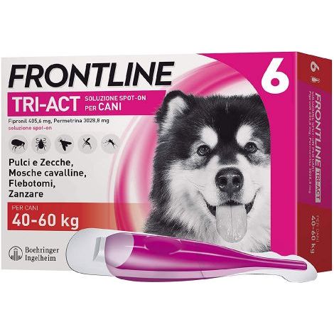 ANTIPARASSITARIO 'FRONTLINE TRI-ACT' cani 40/60 kg - 6 pipette ml 6