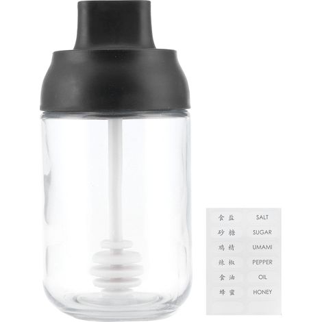 Versiegeltes Honigglas mit Löffel und Deckel, 250 ml, für die Küche (1/5)