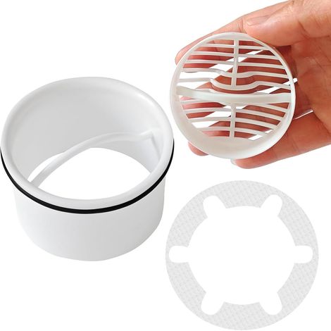Filtre à Cheveux pour Bonde de Douche – Garniture Anti-Cheveux, Insert pour Siphon, Tube de Trop-Plein (1/5)