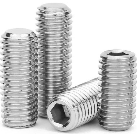 Vis Sans Tête À Six Pans Creux - Boulon À Métaux 201 Acier Inoxydable Filetages Métriques, M8 x 40mm, 20 Pièces (1/5)