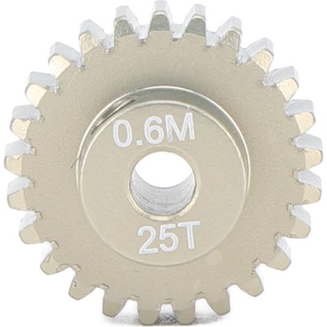 Pignon en alliage d'aluminium 3,175 mm 0,6 m Haute résistance, compatible avec les voitures RC Crawler 1/8 et 1/10 (25 dents) (1/5)