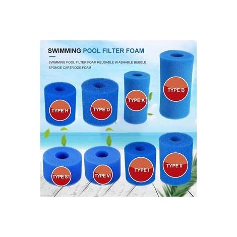Cartouche filtrante réutilisable Intex – Type /B(25.514.54.82)– Colonne en mousse hydrophile(3X)