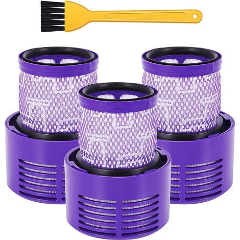 YanBan Lot de 3 filtres de rechange compatibles avec Dyson les aspirateurs V10 Cyclone Series Absolute Animal Motorhead Total Clean, SV12 (1/5)