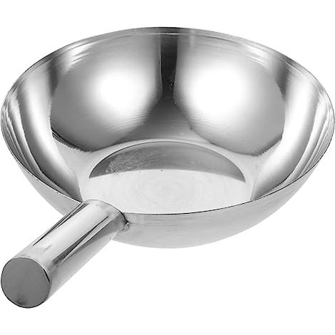 Louche à eau en acier inoxydable avec manche allongé, ustensile de cuisine pratique pour les fruits et légumes (1/5)