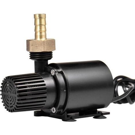 Pompe à eau DC, Pompe Amphibie DC 12V de Pompe à Eau submersible 800L / H 5M Pour la circulation de l'eau de la Piscine de Fontaine Solaire d'Aquarium d'Étang de Bassin