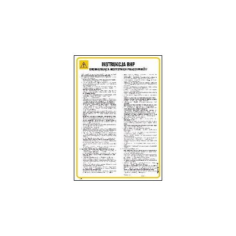 IAA01 Instrucciones generales de seguridad y salud en el trabajo para todos los empleados IAA01 Instrucciones generales de seguridad y salud en el trabajo para todos los empleados 245x350