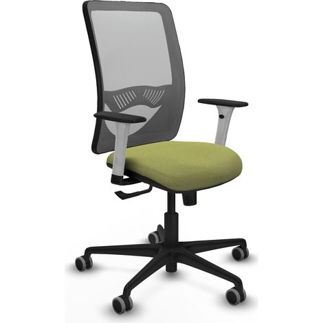 Silla de oficina piqueras y crespo Zulema blanco mecanismo síncrono (1/2)