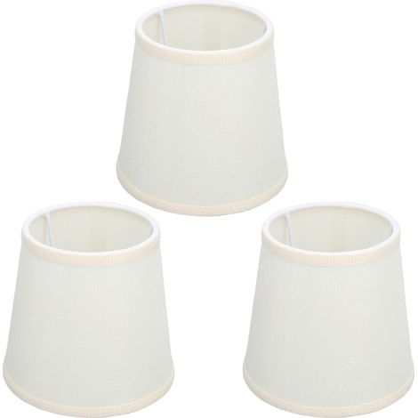 Abat-jour de Table fabriqué à la main, 3 pièces, tissu doux à haute transmission, très Durable, conception sûre, petits abat-jour (1/5)