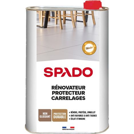 Rénovateur Protecteur Carrelages - Protection Anti-Rayures et Anti-Taches - Haute Résistance à l'Humidité et à l'Usure - Fabrication Française - Bidon 1 Litre (1/5)