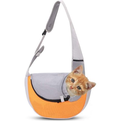 Sac de transport pour animaux de compagnie Sacs de voyage pour animaux de compagnie Sac de transport extérieur à bandoulière (taille L) (1/5)