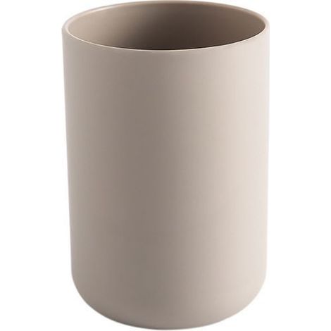 Zahnbürstenhalter, Badezimmer-Zahnbürstenhalter, Becher, Plastikbecher (kaffeefarben) (1/5)