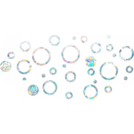 Film Pour Vitre - Film Anti UV Statique En PVC Sans Colle - Effet Arc-En-Ciel En Lumière Naturelle - Pour Porte Ou Fenêtre En Verre - 1 Set (1/5)