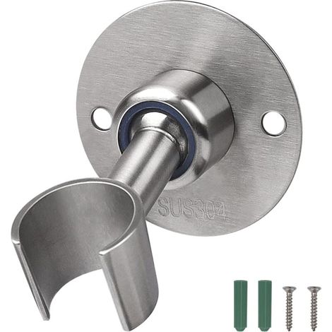Support de douche en acier inoxydable, le support de douche est durable et peut être ajusté à volonté, pour 22,5 mm-2 pièces (1/4)