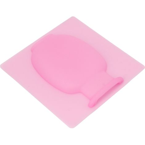 Vase en silicone rose, portable, réutilisable et mural, idéal pour la maison, le bureau ou un salon de beauté. Décoration pour fleurs. (1/5)