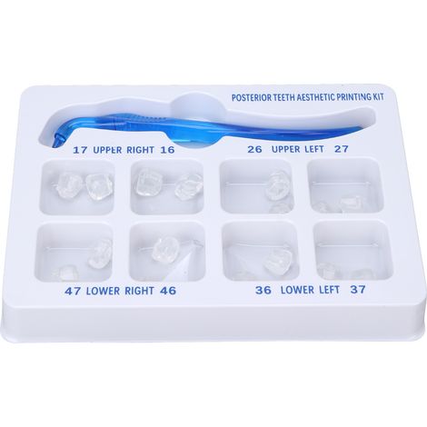 Kit d'impression esthétique pour dents postérieures, outil de restauration orthodontique en caoutchouc, fournitures dentaires pour remplissage (1/5)