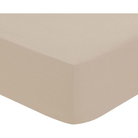 Lenzuolo cotone beige 90x190cm (1/3)