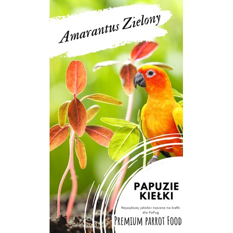 Alimento premium para loros  Amaranto verde  Semillas para germinar  para loros 50 g (1/5)