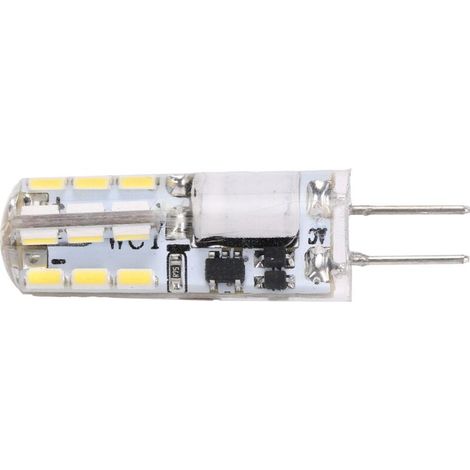 G4-Ampulle mit 24 LEDs, 2 W, 200 lm, nicht dimmbar, Kaltweiß 6000–6500 K, 12 V AC/DC