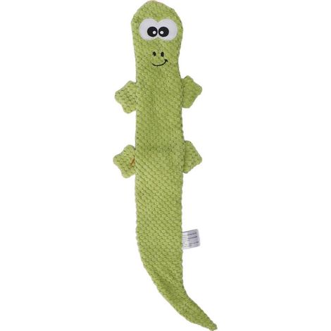 Jouet lézard couinant pour chien, entraînement au meulage des dents, jouets à mâcher en peluche pour fournitures pour animaux de compagnie, vert (1/5)