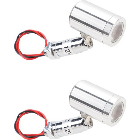 Marhynchus Mini Projecteur LED 2 Pièces avec Angle de Faisceau de 30 °, éclairage de Décoration de Pièce pour Fenêtres de Vitrine, Alliage D'aluminium, DC12V 1W (lumière blanche) (1/5)
