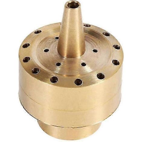 Fountain Nozzle Heads,Brass Column Multi Direction Jet Pond Fountain Water Sprinkler Head Garden(3/4 inch) (1/5)