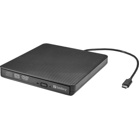Lecteur DVD externe USB-C/A Sandberg Black Super Multi DL