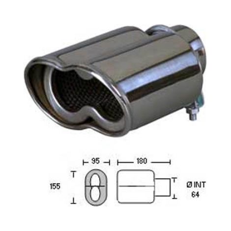 Embout echappement Wave pour sortie 45-62 mm